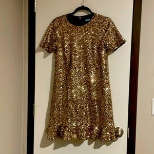 Boutique gold sequined dress